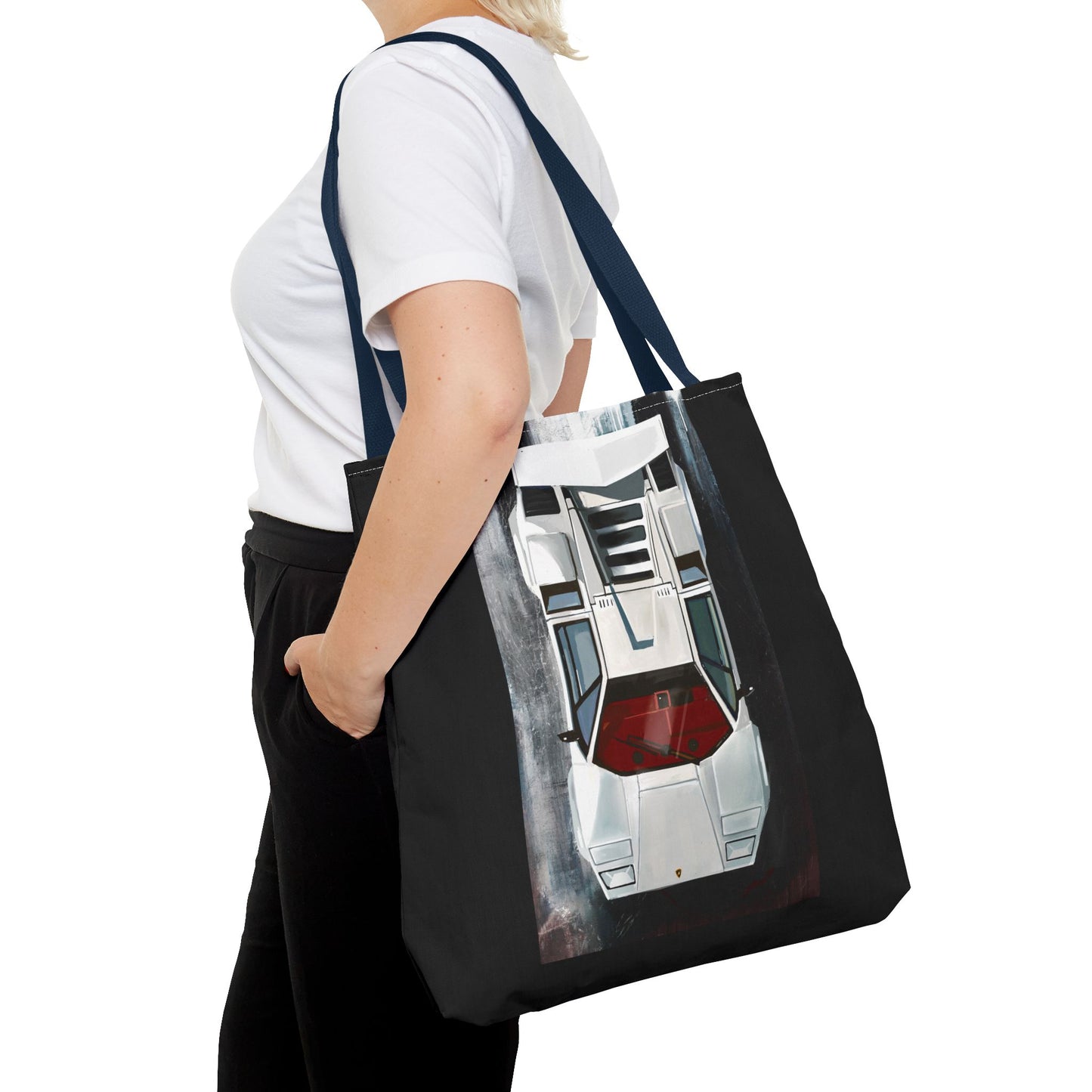 Lamborghini Countach  Library Carry Tote Bag (AOP)