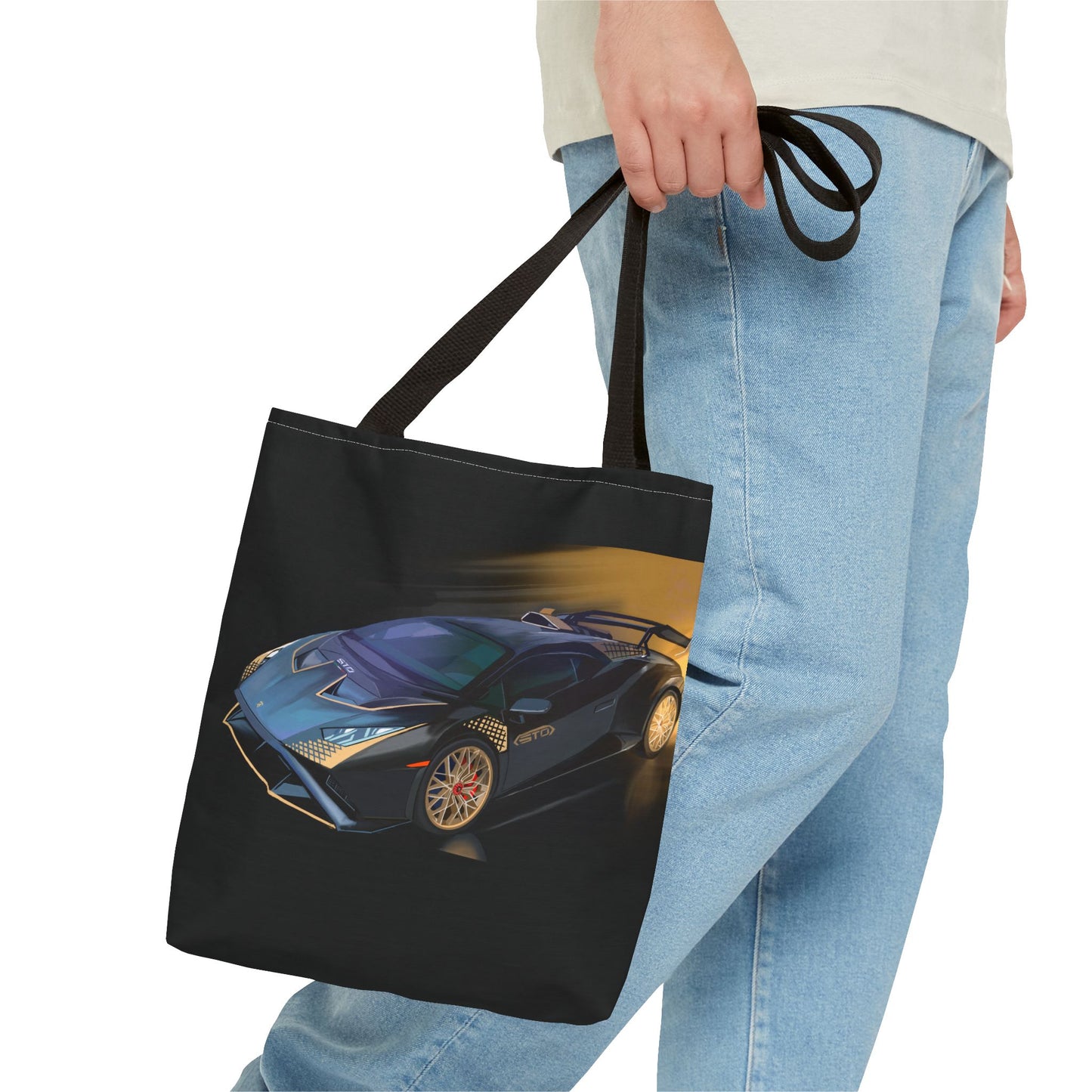 Lamborghini sto tote bag.Shopping Carry Bag (AOP) black new