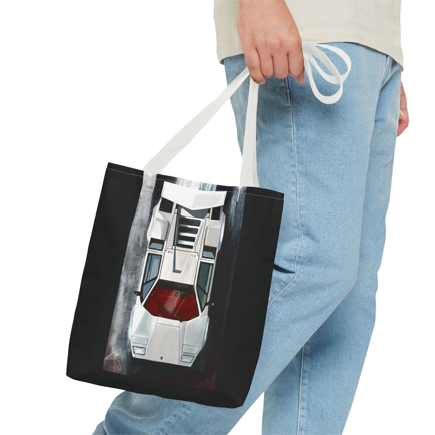 Lamborghini Countach  Library Carry Tote Bag (AOP)