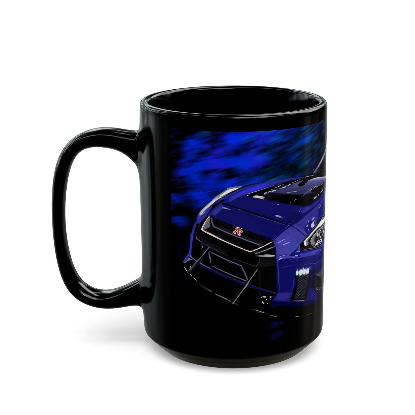 Nissan skyline GT-R R35 Godzilla car Black JDM Coffee Tea Mug (11oz, 15oz)