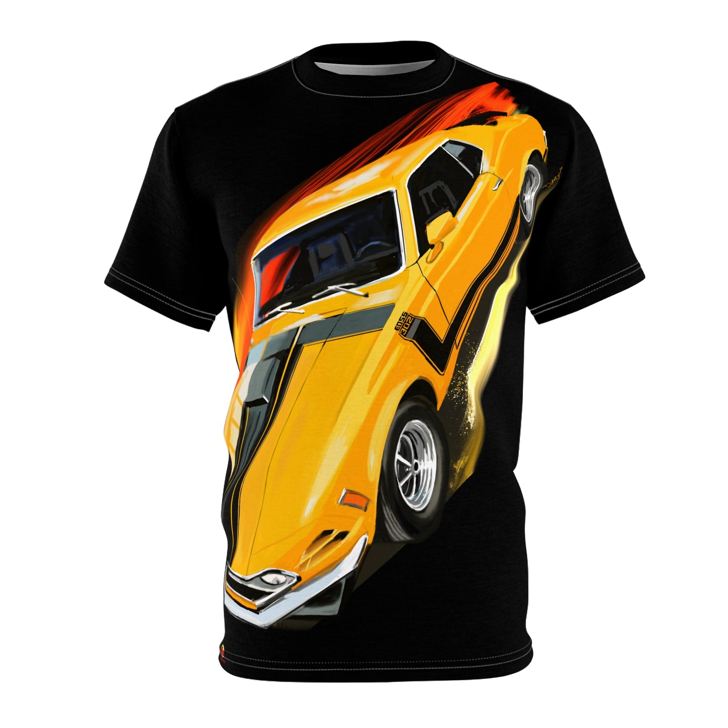 Boss 302 1970 fastback mustang Unisex Cut & Sew Tshirt (AOP)