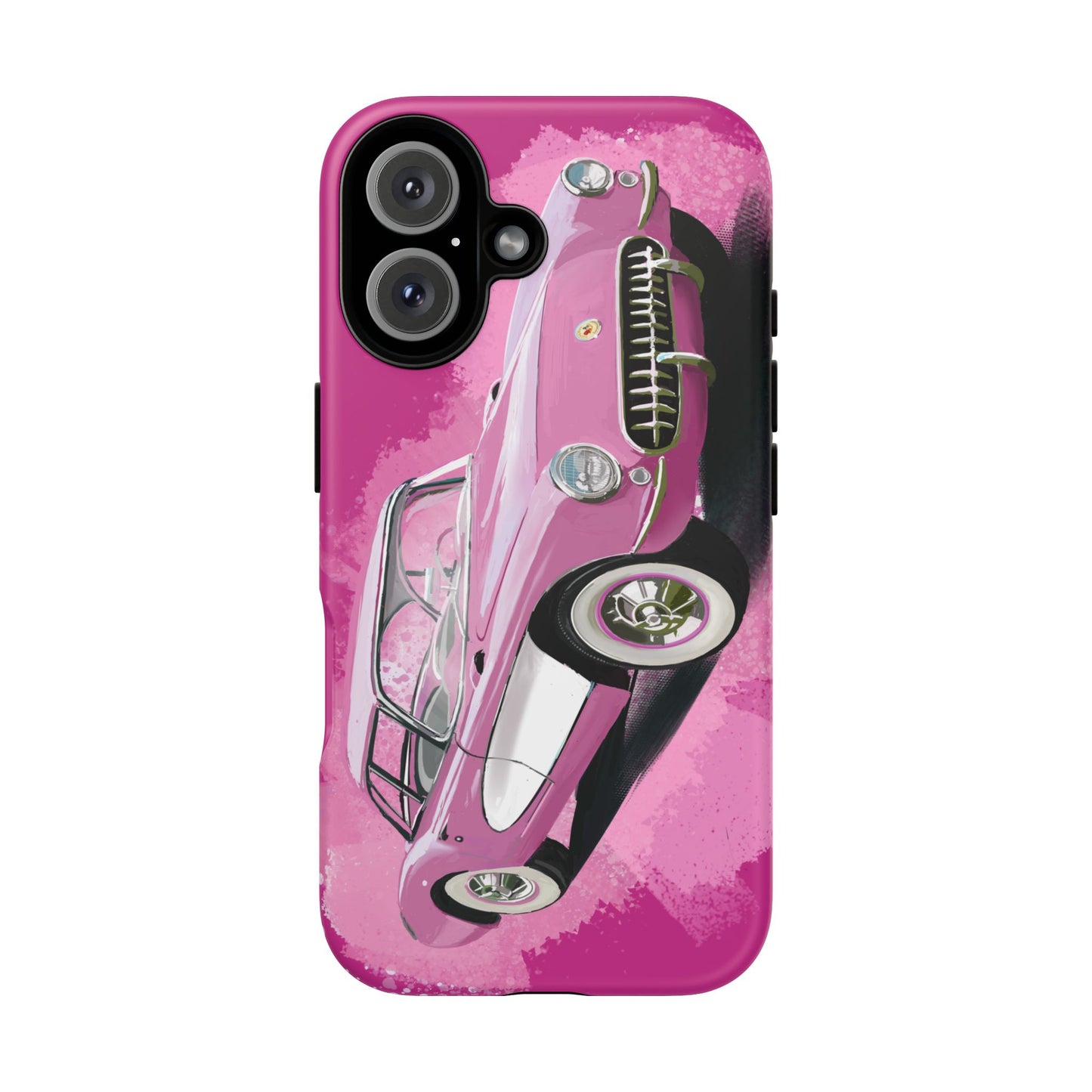 Pink Corvette Case iPhone 16 15 14 13 12 11 Pro max Samsung Galaxy Pixel Tough