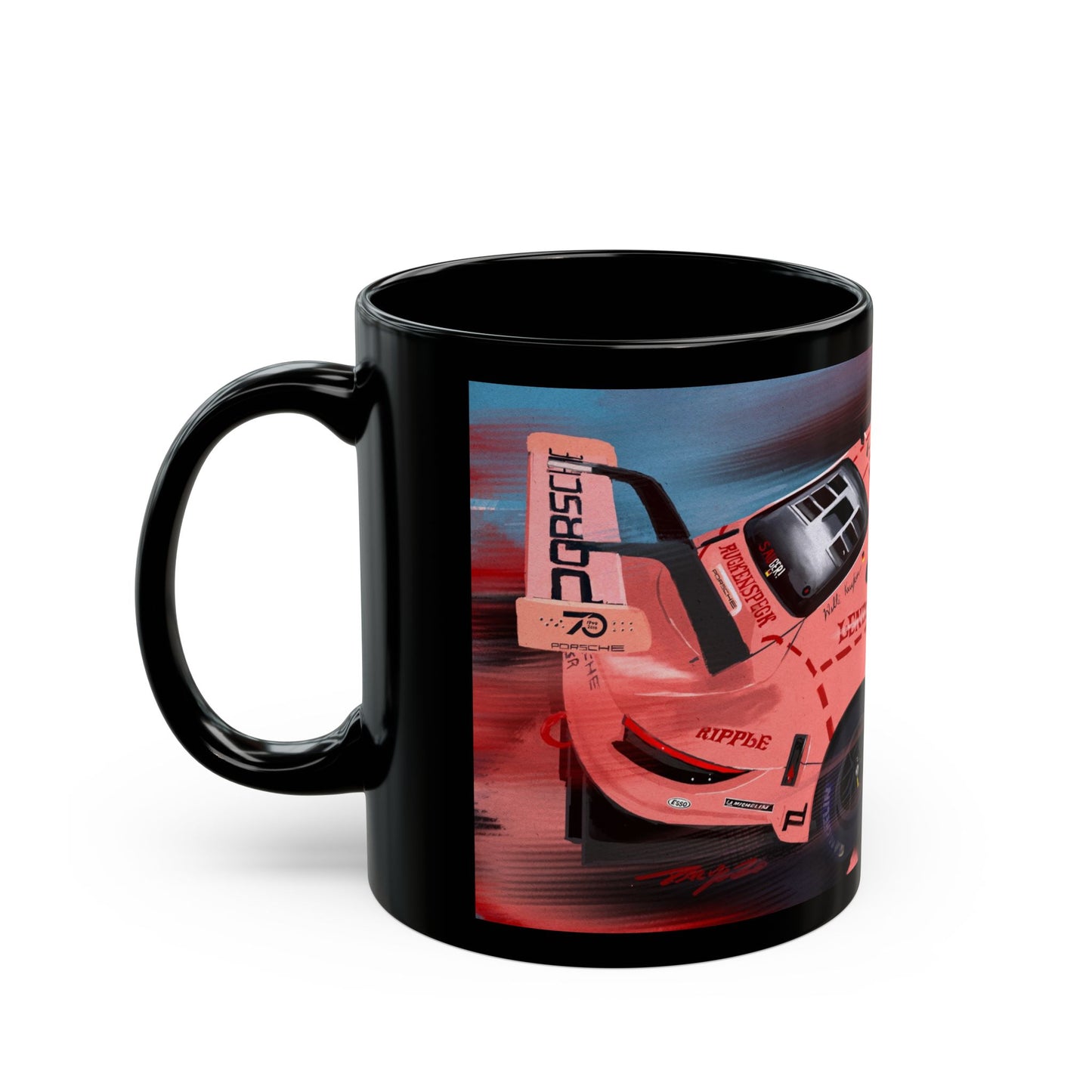 911 RSR  race car Black  Coffee Tea Mug (11oz, 15oz)