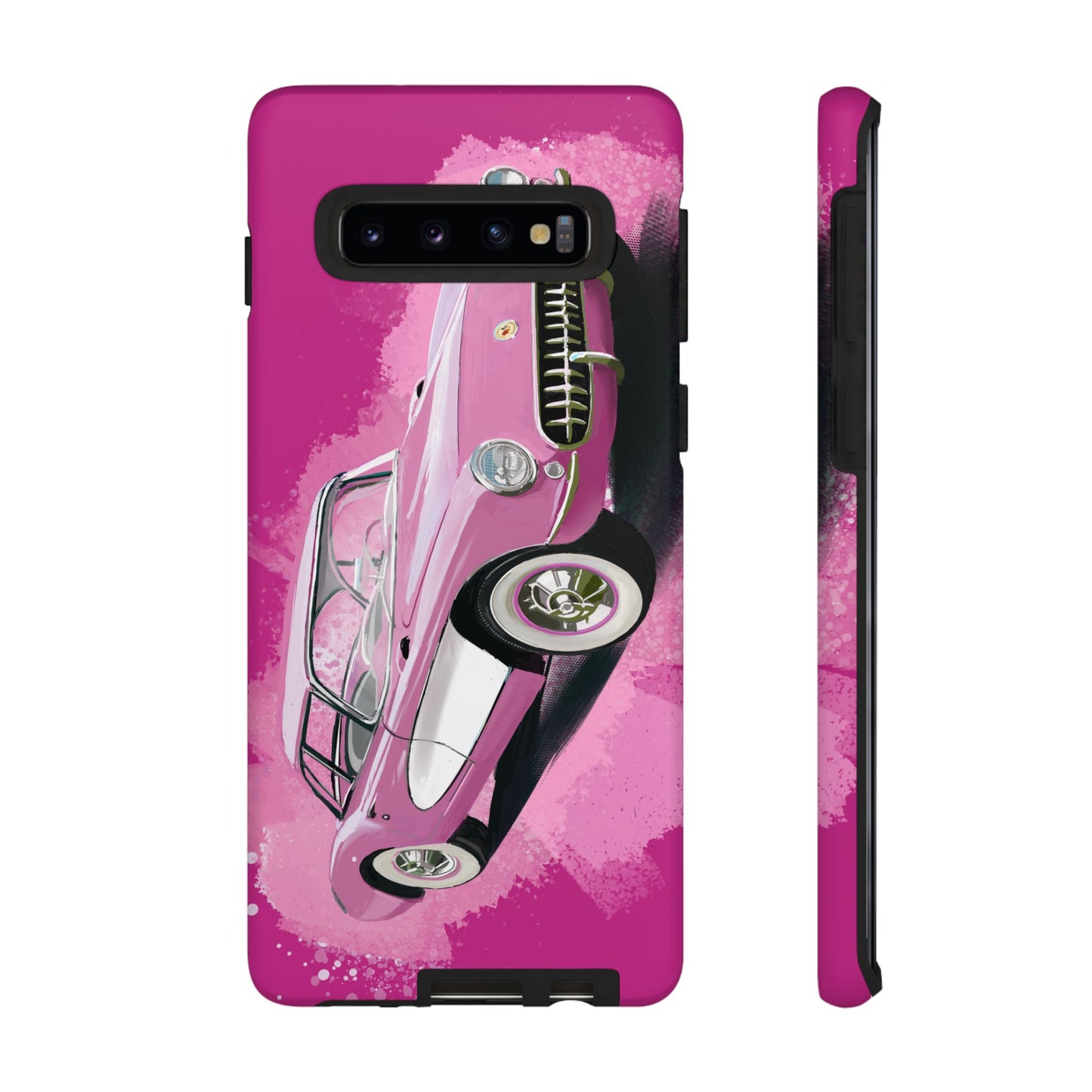 Pink Corvette Case iPhone 16 15 14 13 12 11 Pro max Samsung Galaxy Pixel Tough