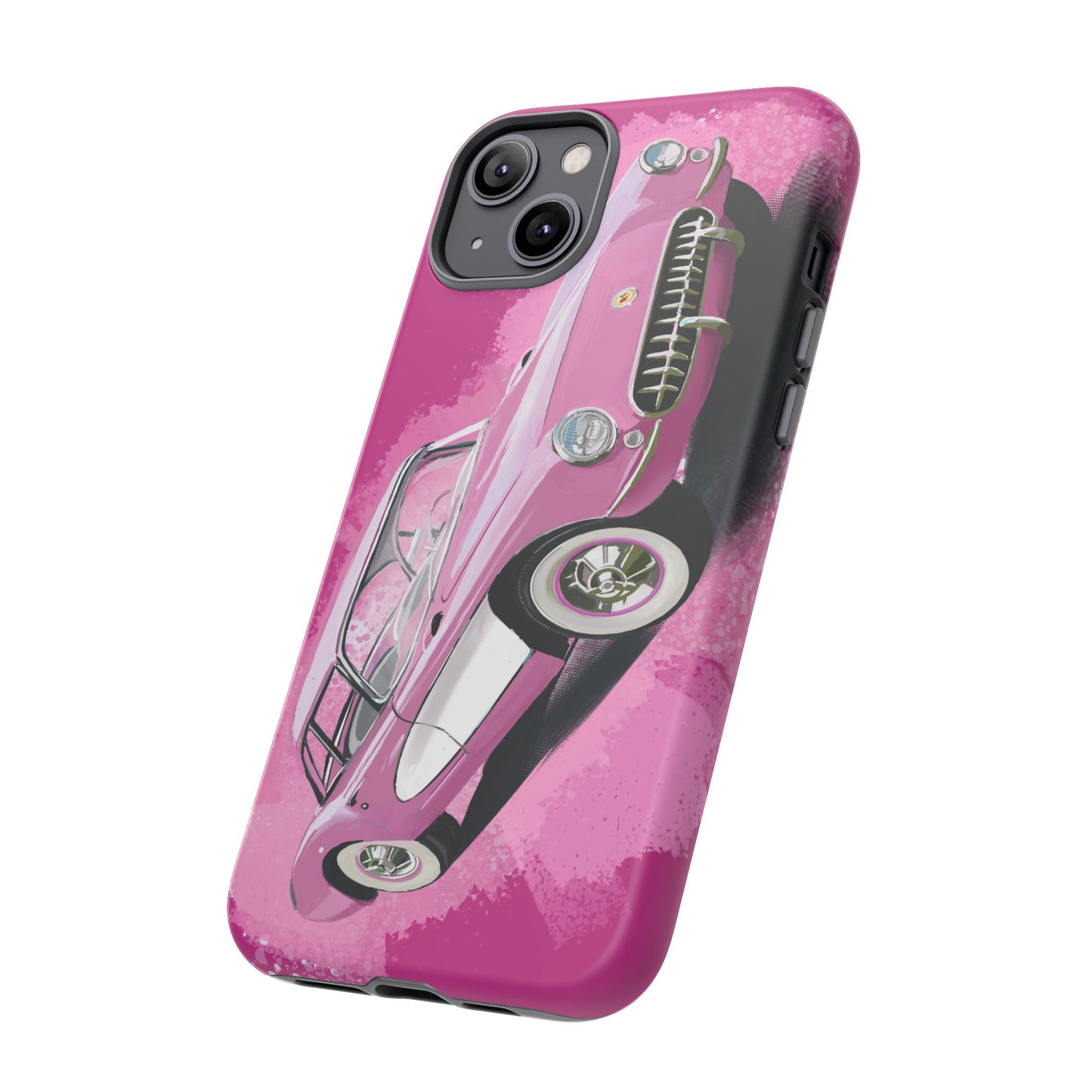 Pink Corvette Case iPhone 16 15 14 13 12 11 Pro max Samsung Galaxy Pixel Tough