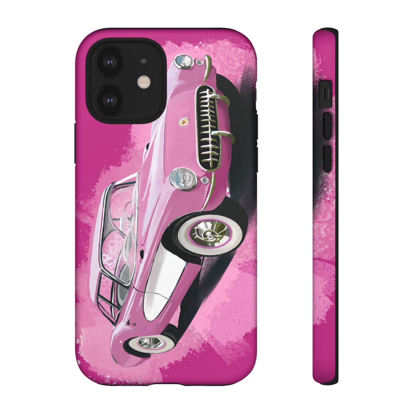 Pink Corvette Case iPhone 16 15 14 13 12 11 Pro max Samsung Galaxy Pixel Tough