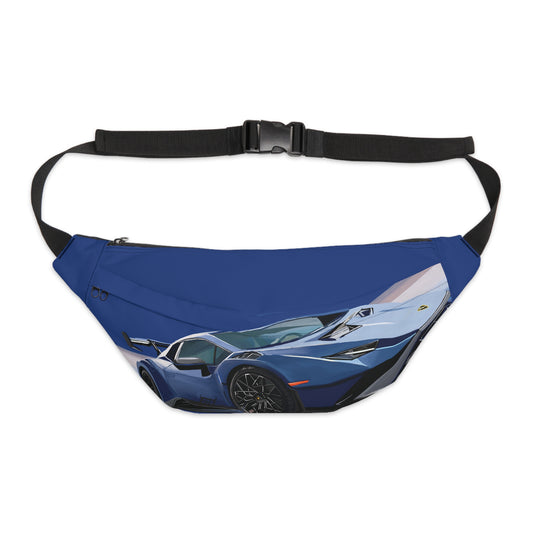 Blue Lamborghini Sto Men Fanny Pack Belt waist Bag Cross body Sling shoulder