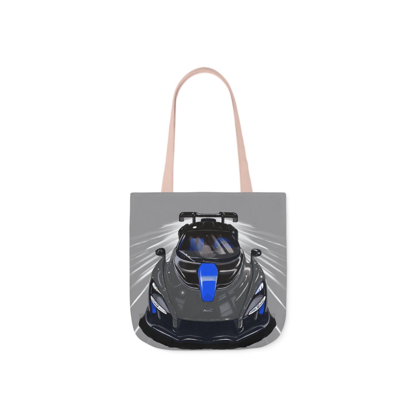 Grey McLaren Senna Canvas Tote Bag, 5-Color Straps