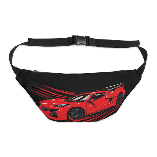 Backpack Red Corvette c8 Men Fanny Pack waist Bag Cross body Sling shoulder