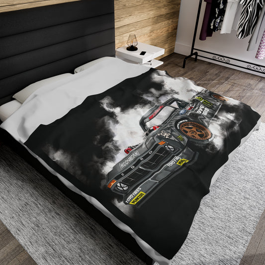 Hoonitruck drifting F150 truck Velveteen Plush Blanket