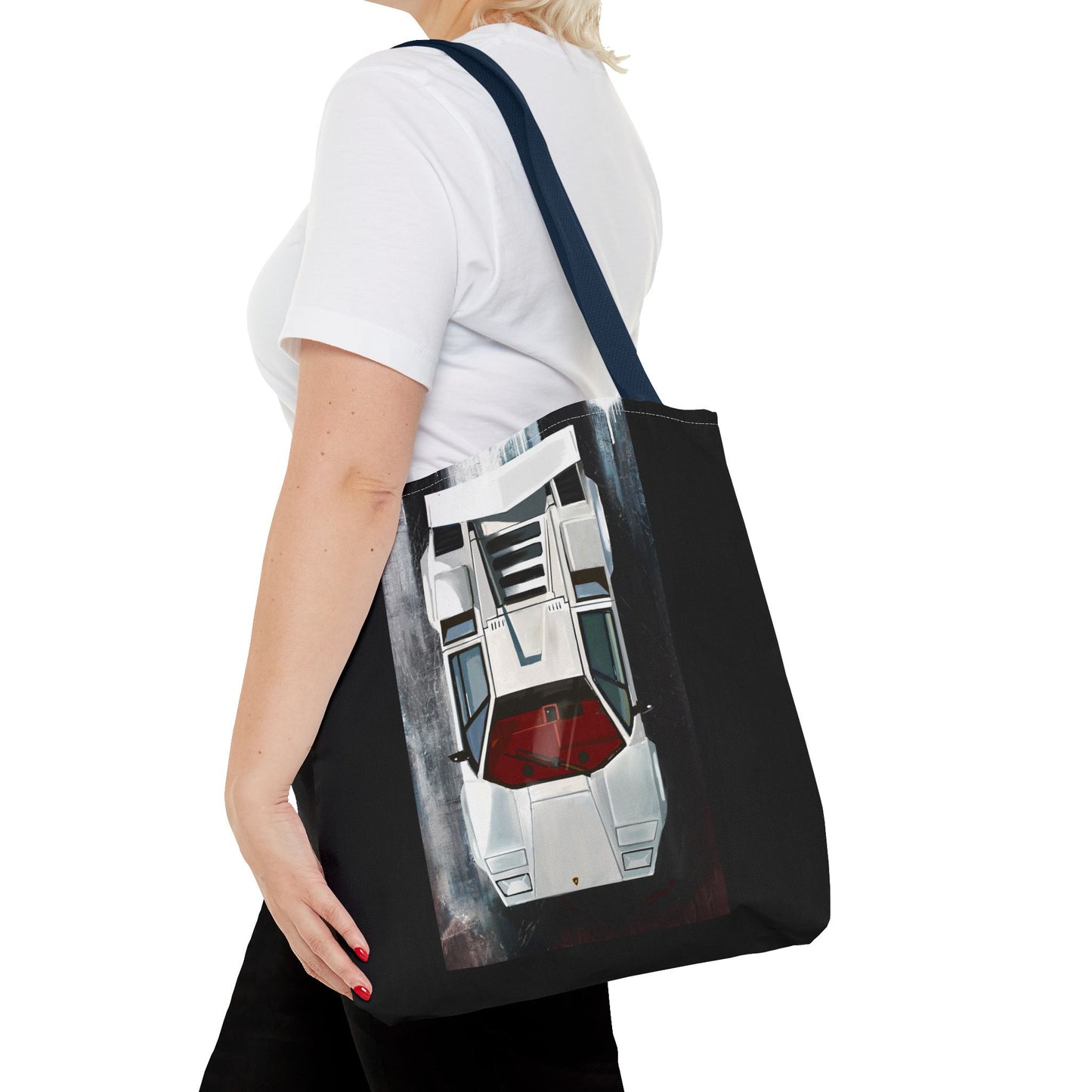 Lamborghini Countach  Library Carry Tote Bag (AOP)