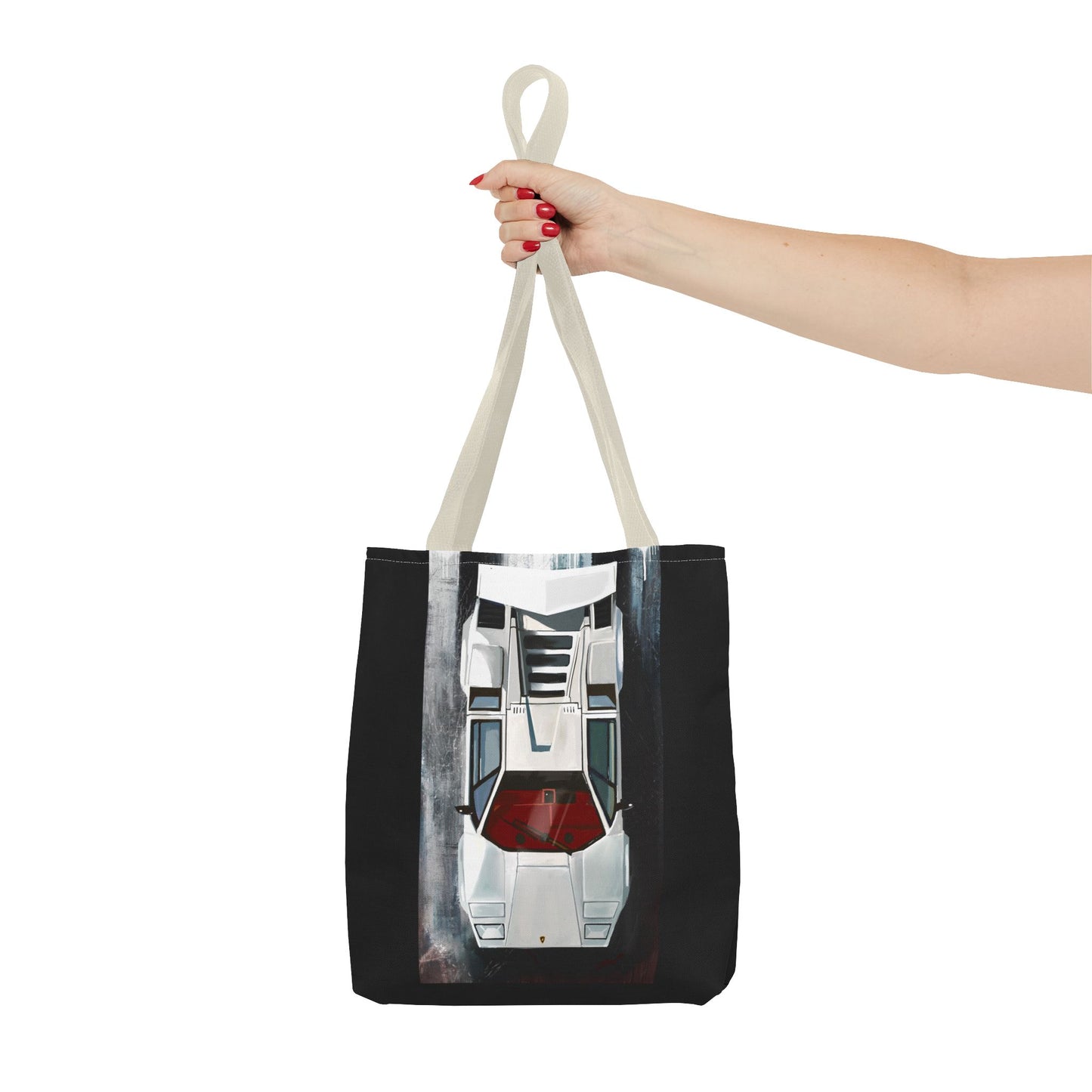 Lamborghini Countach  Library Carry Tote Bag (AOP)