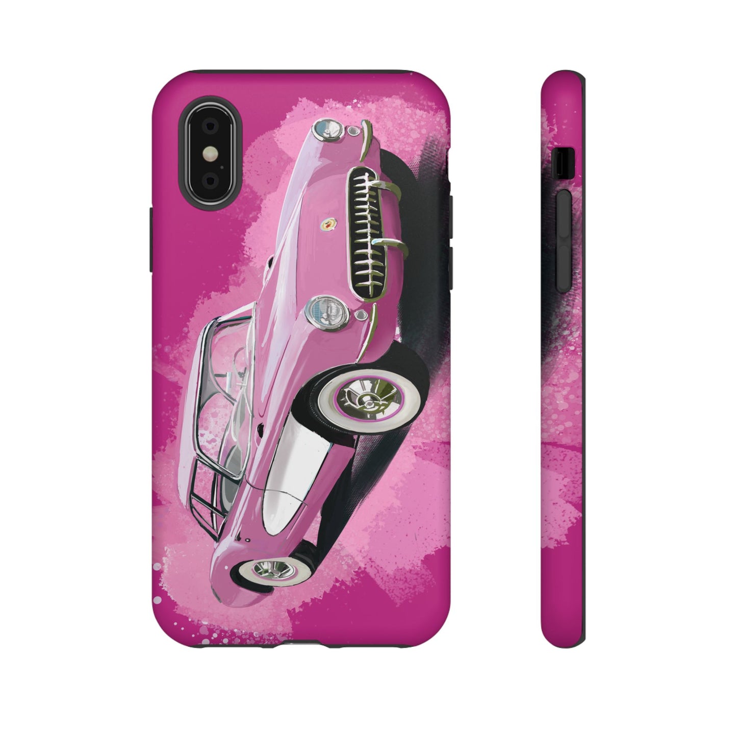 Pink Corvette Case iPhone 16 15 14 13 12 11 Pro max Samsung Galaxy Pixel Tough