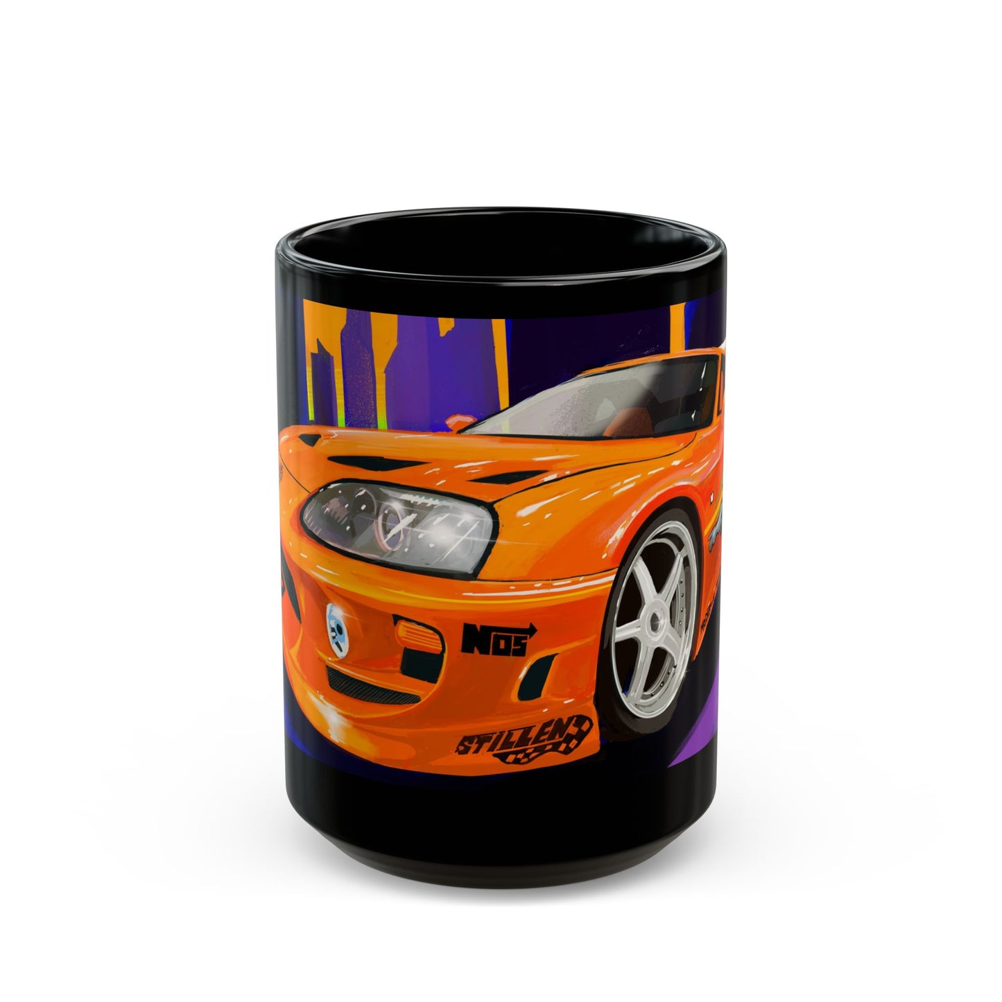 The Fast and furious Brian’s Toyota Supra JDM movie car coffee tea (11oz, 15oz)