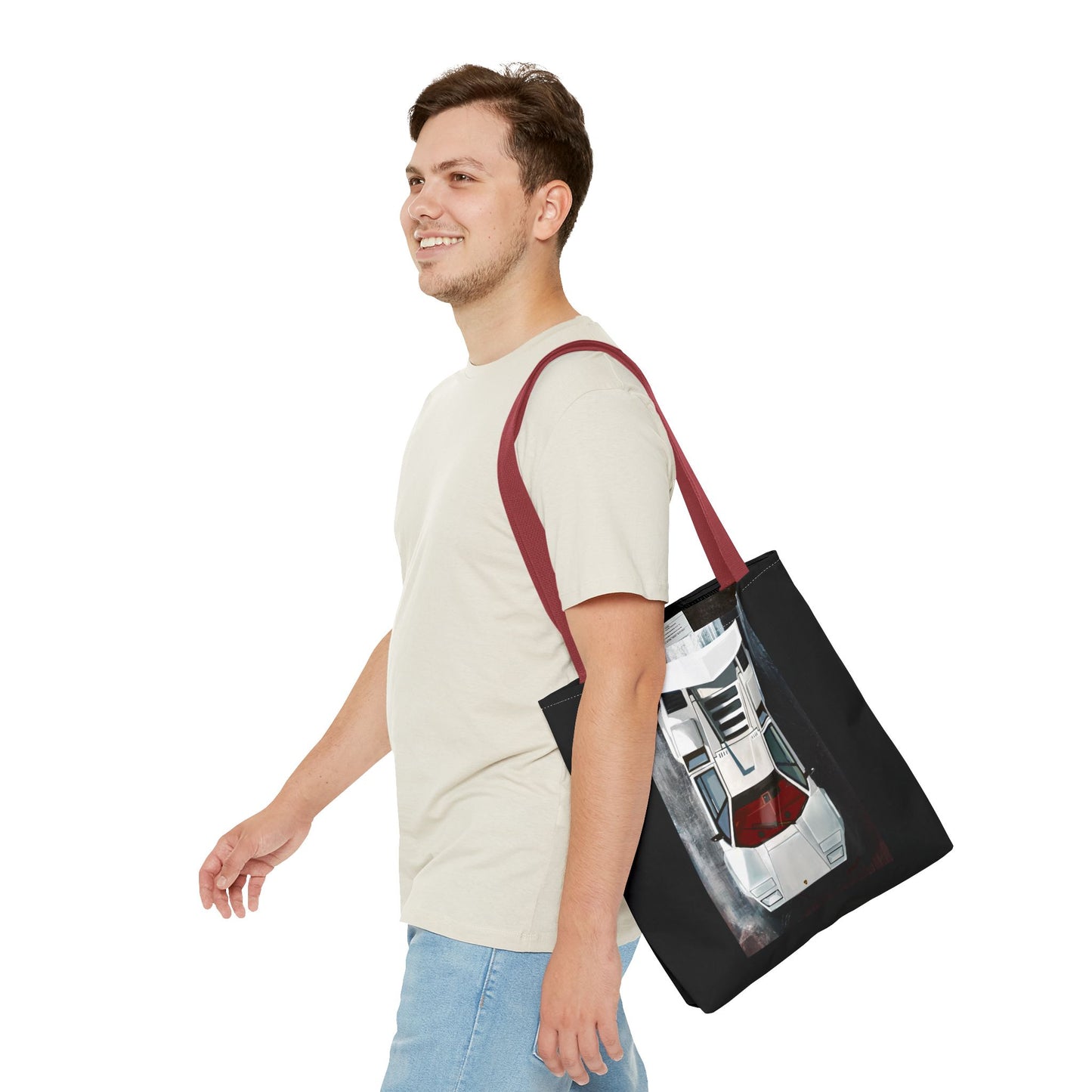 Lamborghini Countach  Library Carry Tote Bag (AOP)