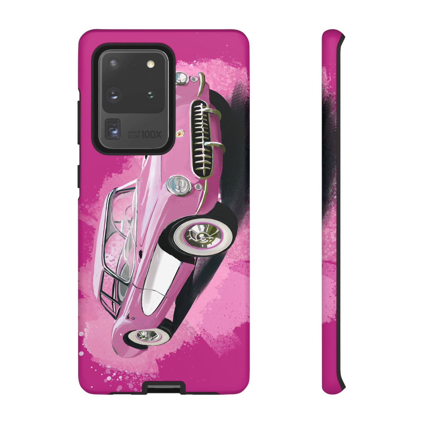 Pink Corvette Case iPhone 16 15 14 13 12 11 Pro max Samsung Galaxy Pixel Tough