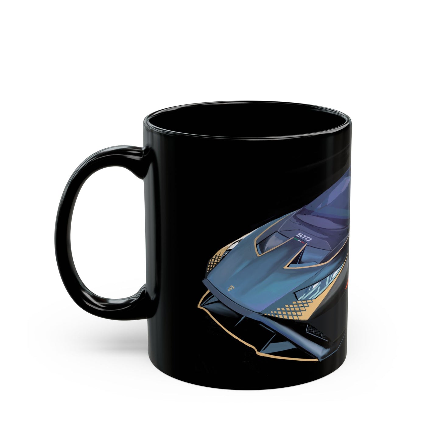 Lamborghini STO Black Mug coffee,tea(11oz, 15oz)