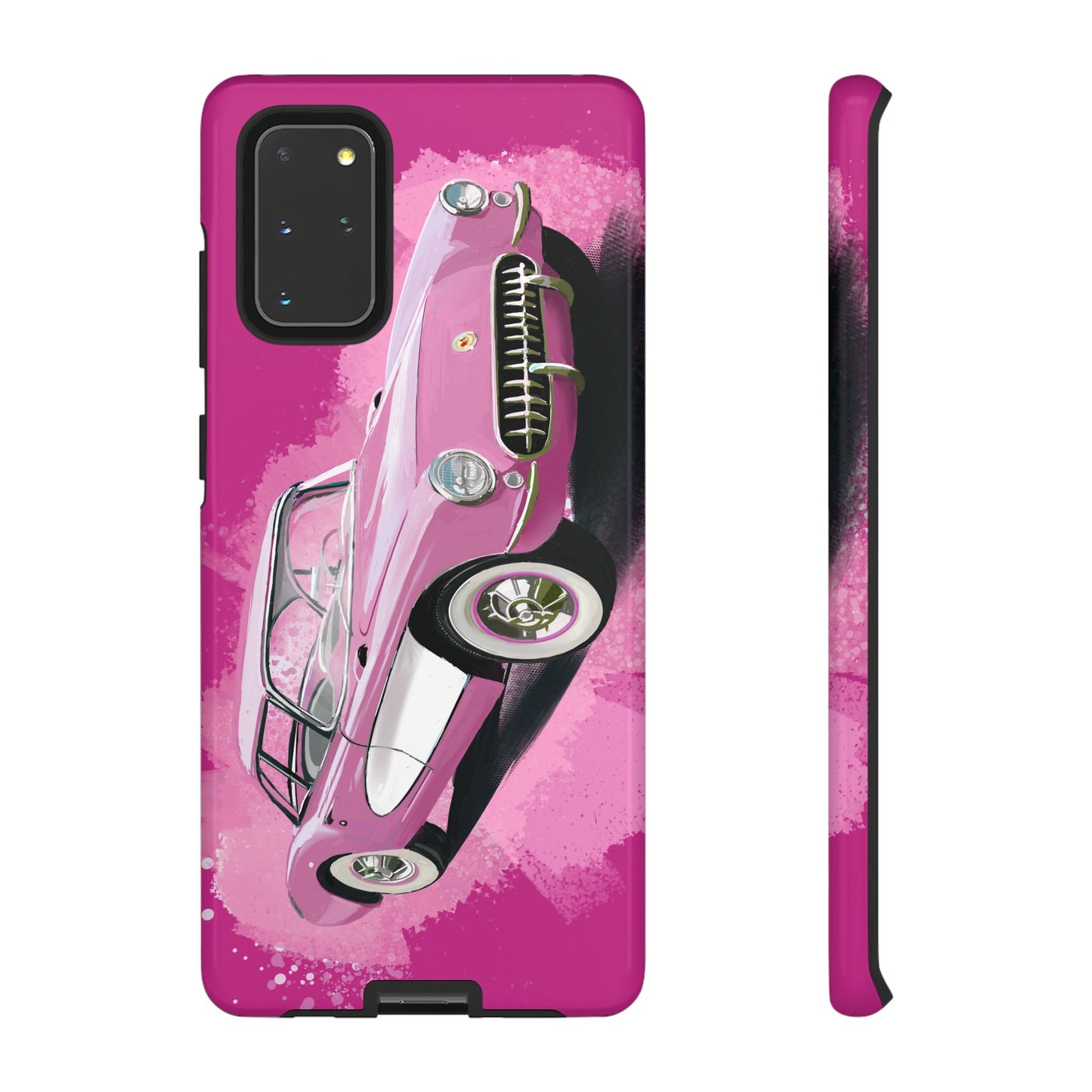 Pink Corvette Case iPhone 16 15 14 13 12 11 Pro max Samsung Galaxy Pixel Tough