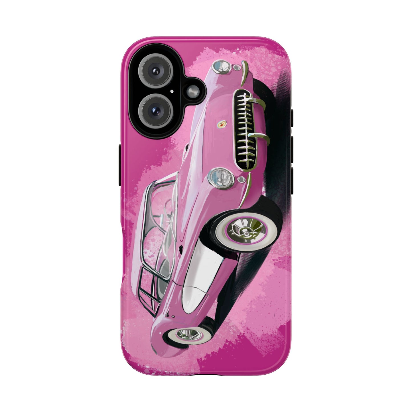 Pink Corvette Case iPhone 16 15 14 13 12 11 Pro max Samsung Galaxy Pixel Tough