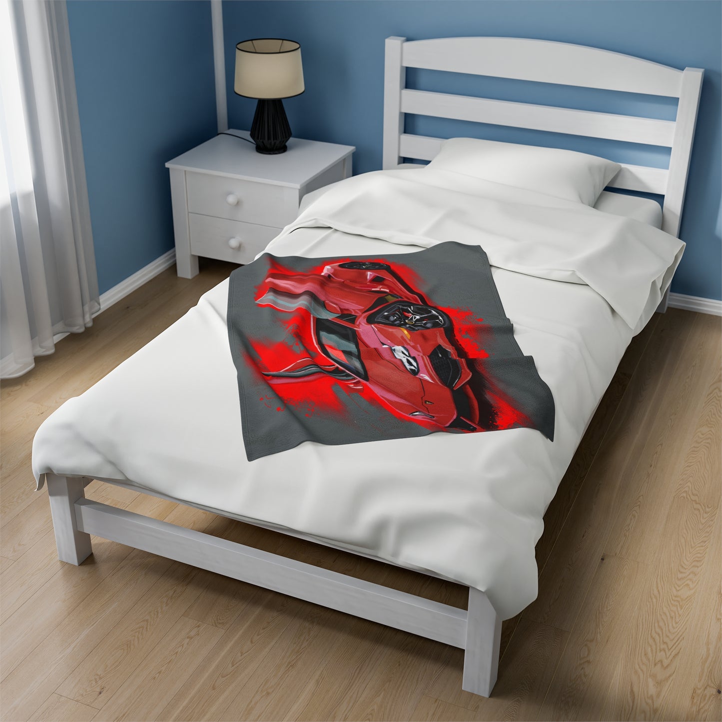 Red Lamborghini huracan  Velveteen Plush Blanket