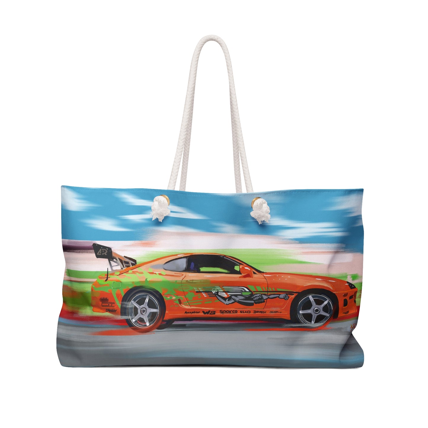 Fast and Furious Brian’s Toyota Supra JDM Oversized Weekender Tote Bag