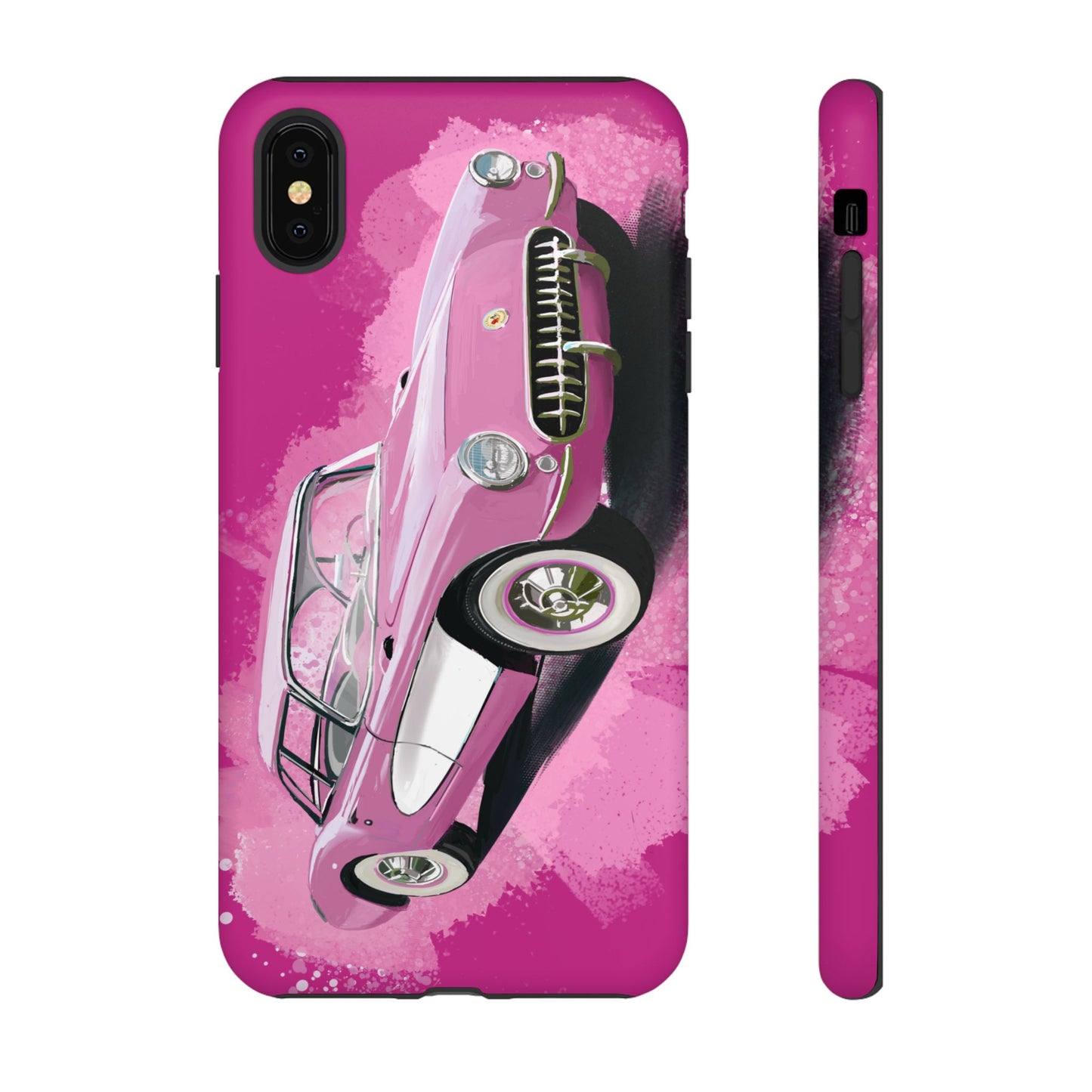 Pink Corvette Case iPhone 16 15 14 13 12 11 Pro max Samsung Galaxy Pixel Tough