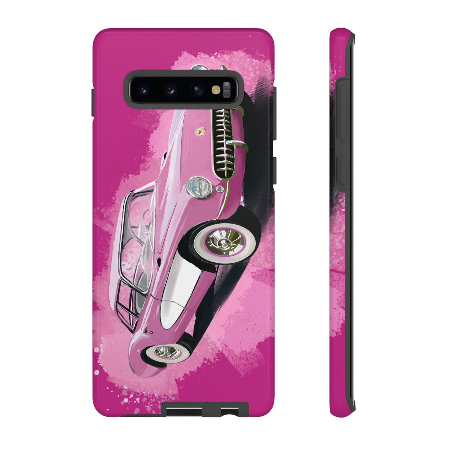 Pink Corvette Case iPhone 16 15 14 13 12 11 Pro max Samsung Galaxy Pixel Tough