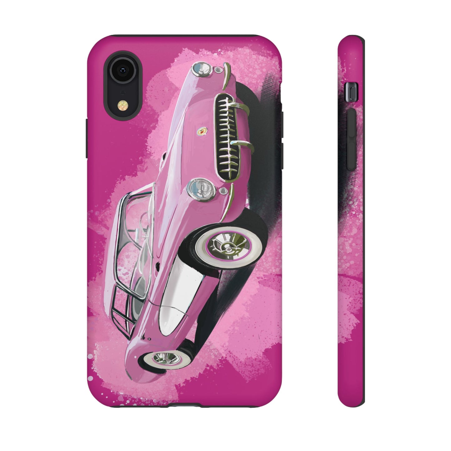 Pink Corvette Case iPhone 16 15 14 13 12 11 Pro max Samsung Galaxy Pixel Tough