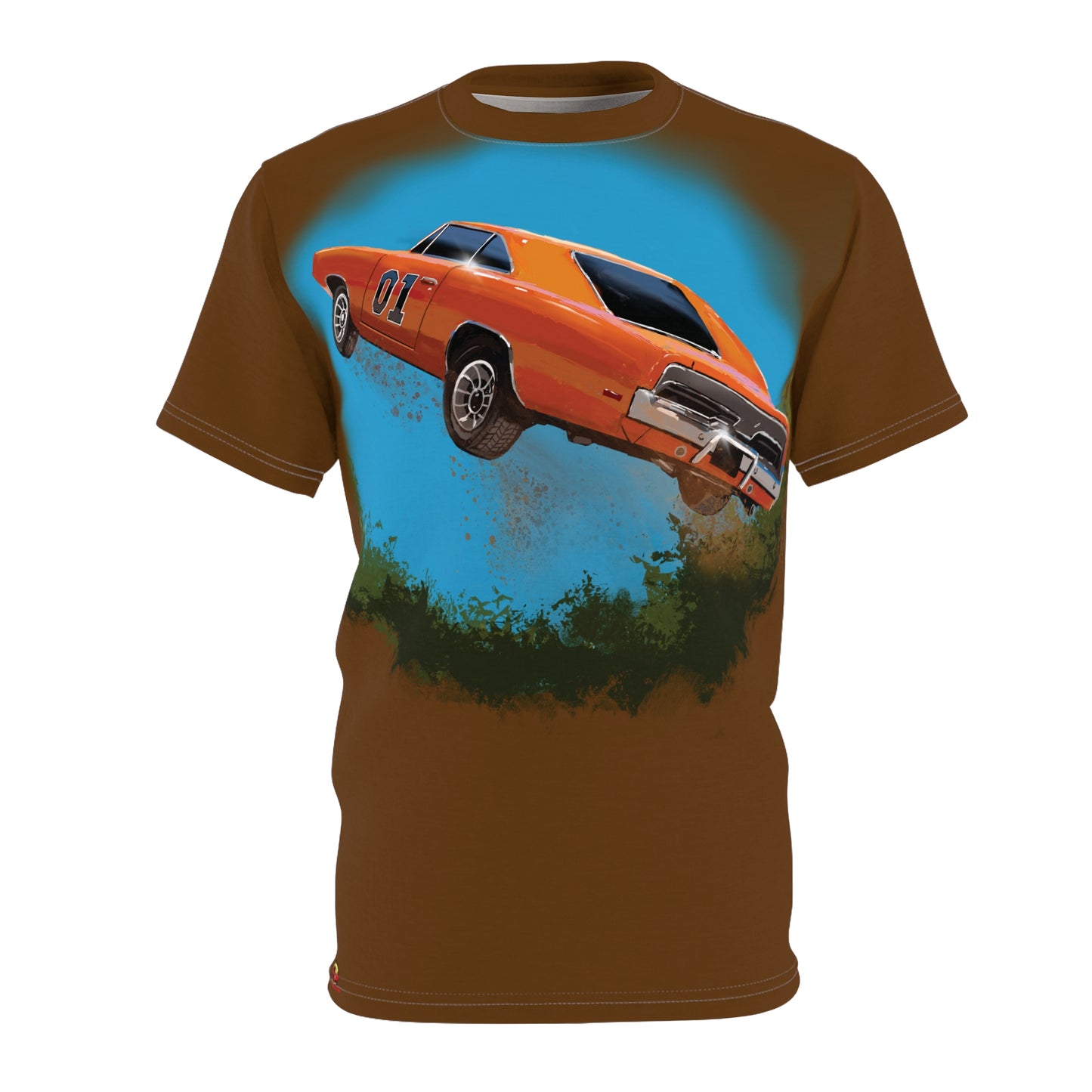 General Lee Dukes of Hazard Unisex Cut & Sew tshirt (AOP)