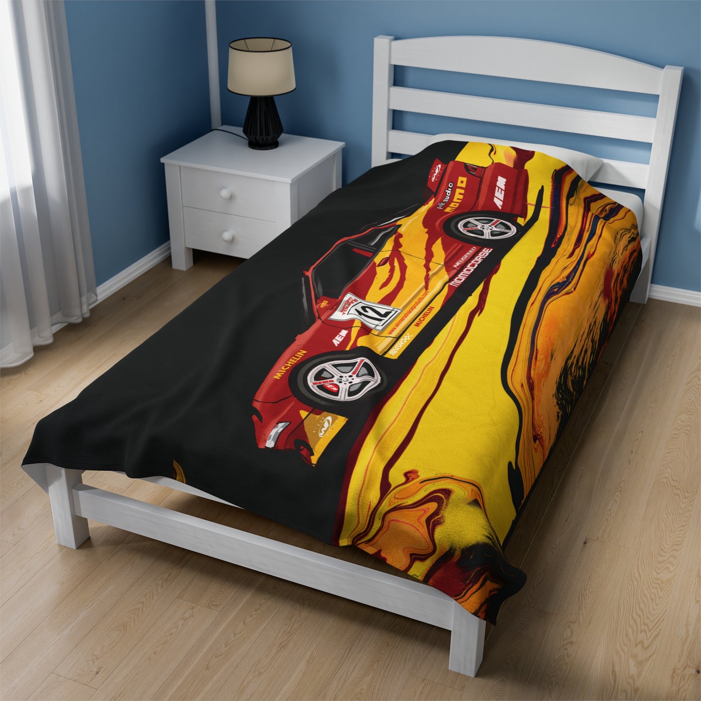 Fast and furious Acura Integra Monica Velveteen Plush Blanket