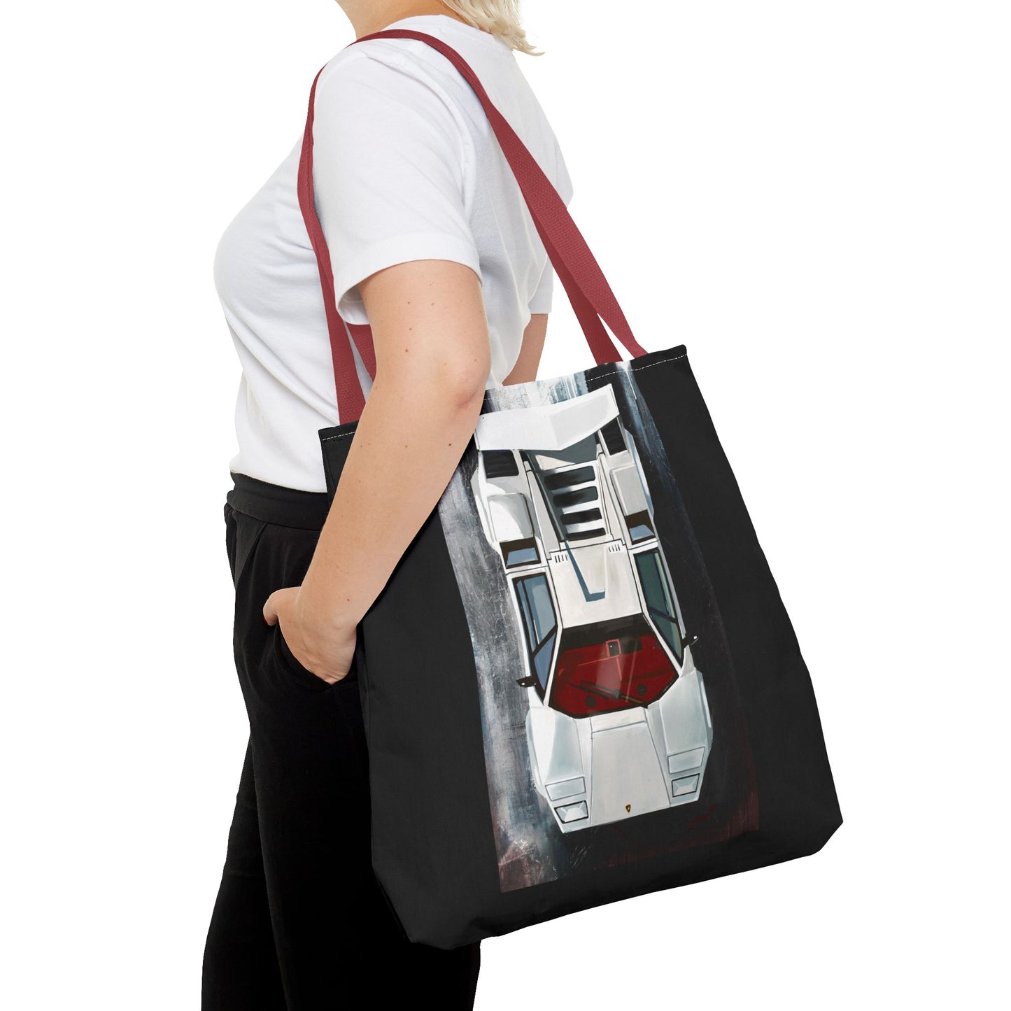 Lamborghini Countach  Library Carry Tote Bag (AOP)