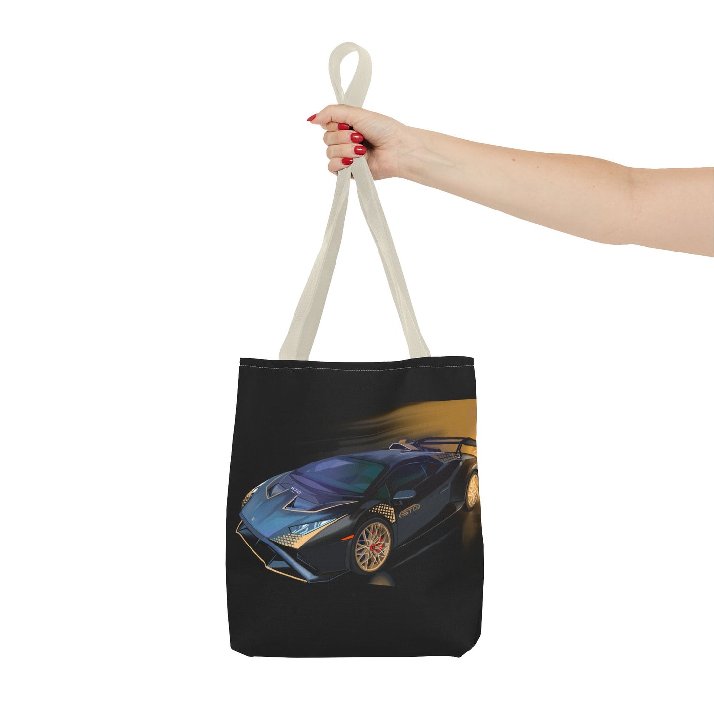 Lamborghini sto tote bag.Shopping Carry Bag (AOP) black new