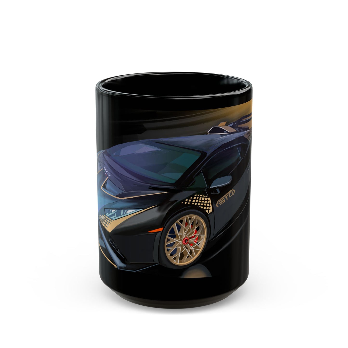 Lamborghini STO Black Mug coffee,tea(11oz, 15oz)